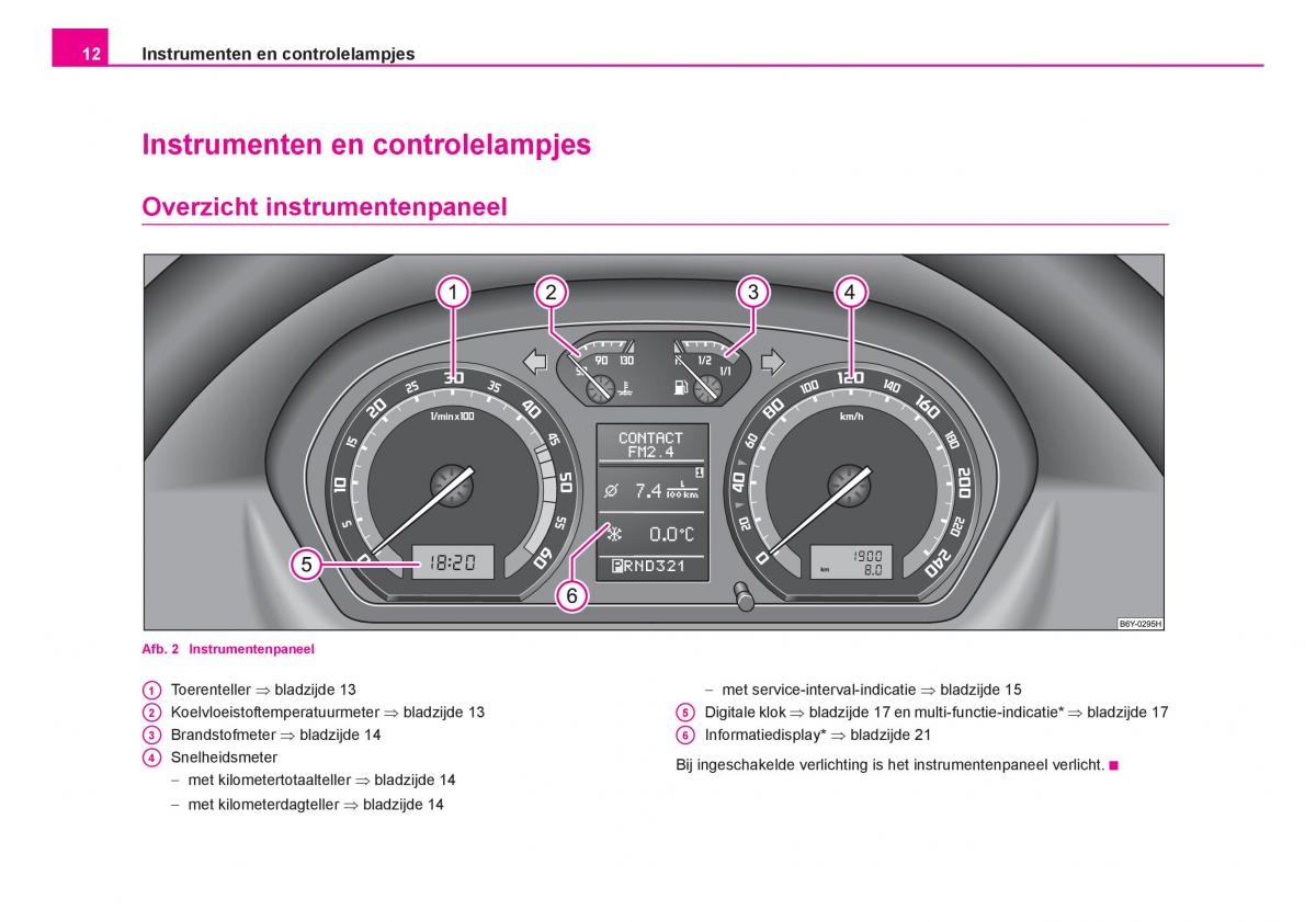 Skoda Fabia I 1 handleiding / page 13