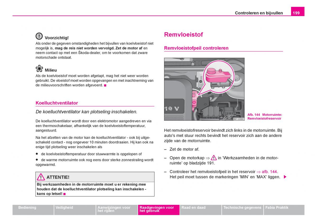 Skoda Fabia I 1 handleiding / page 200