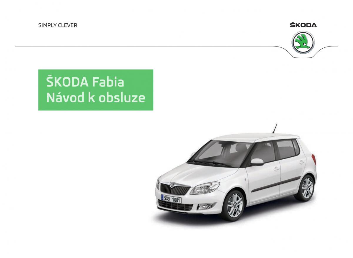 Skoda Fabia II 2 navod k obsludze / page 1