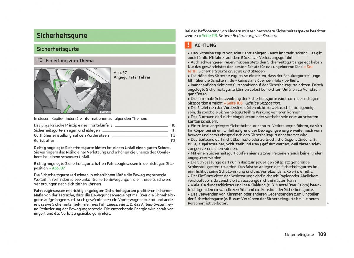 Skoda Fabia II 2 Handbuch / page 111