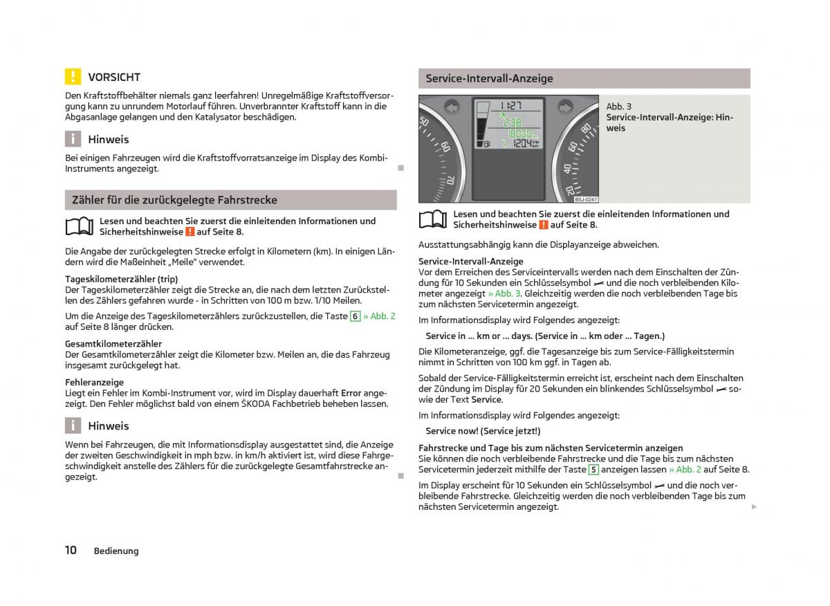 Skoda Fabia II 2 Handbuch / page 12