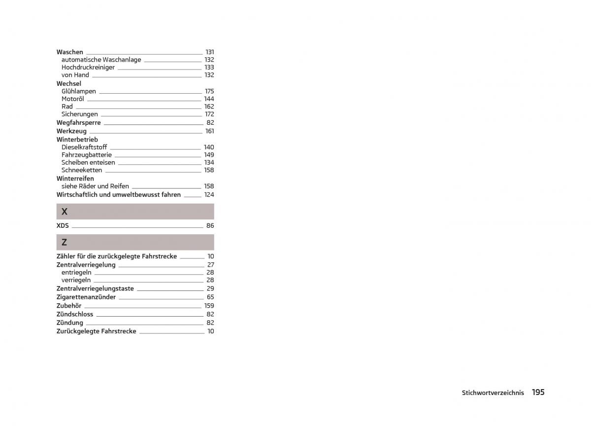 Skoda Fabia II 2 Handbuch / page 197