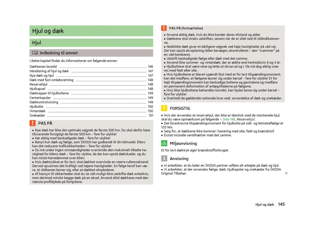 Skoda Fabia II 2 Bilens instruktionsbog / page 147