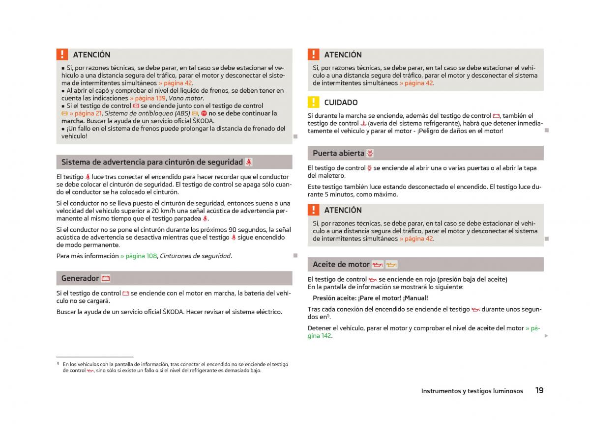 Skoda Fabia II 2 manual del propietario / page 21