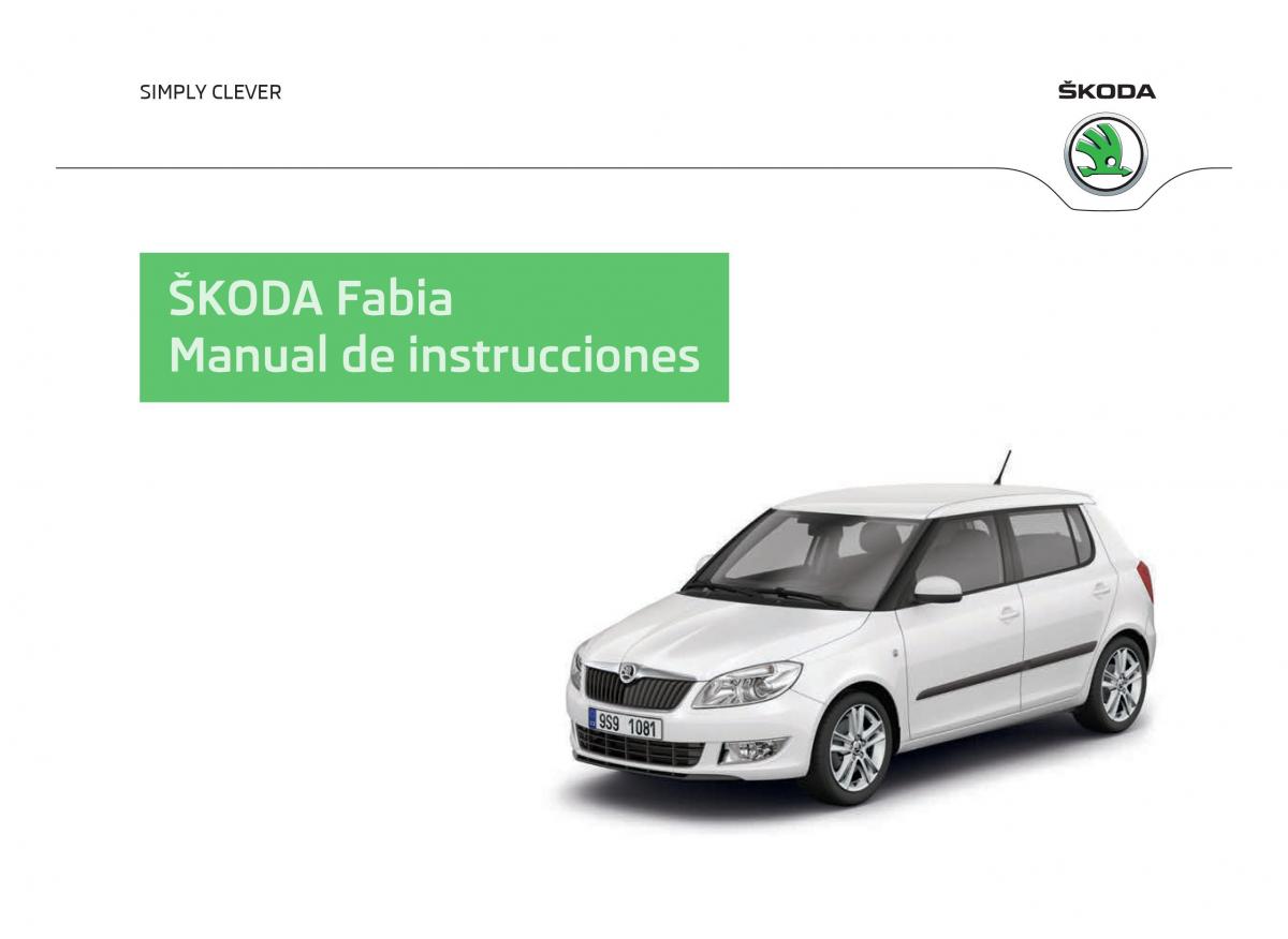 Skoda Fabia II 2 manual del propietario / page 1