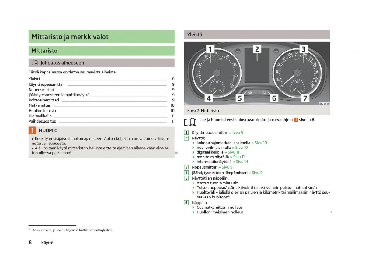 Skoda Fabia II 2 omistajan kasikirja / page 10