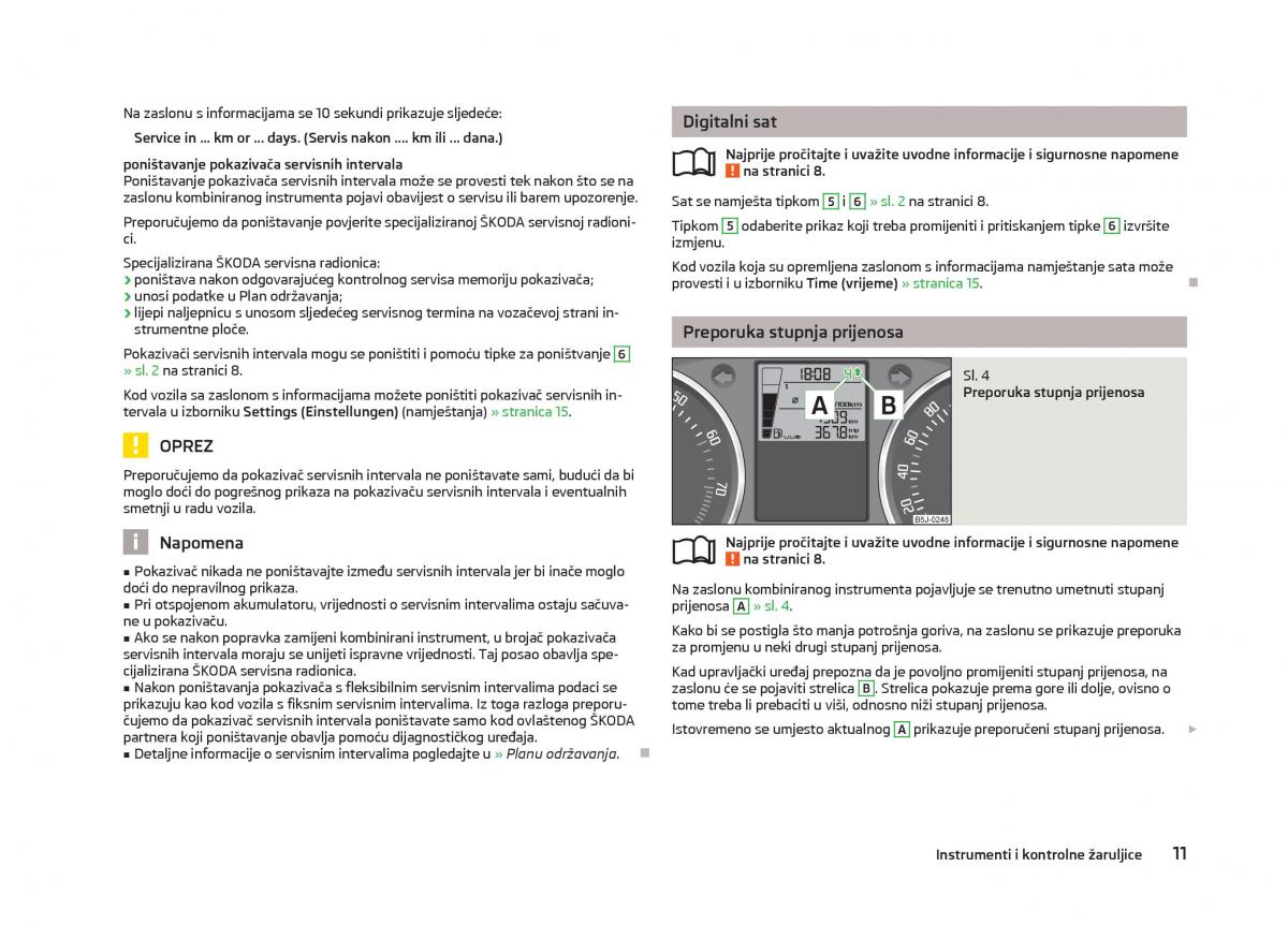 Skoda Fabia II 2 vlasnicko uputstvo / page 13