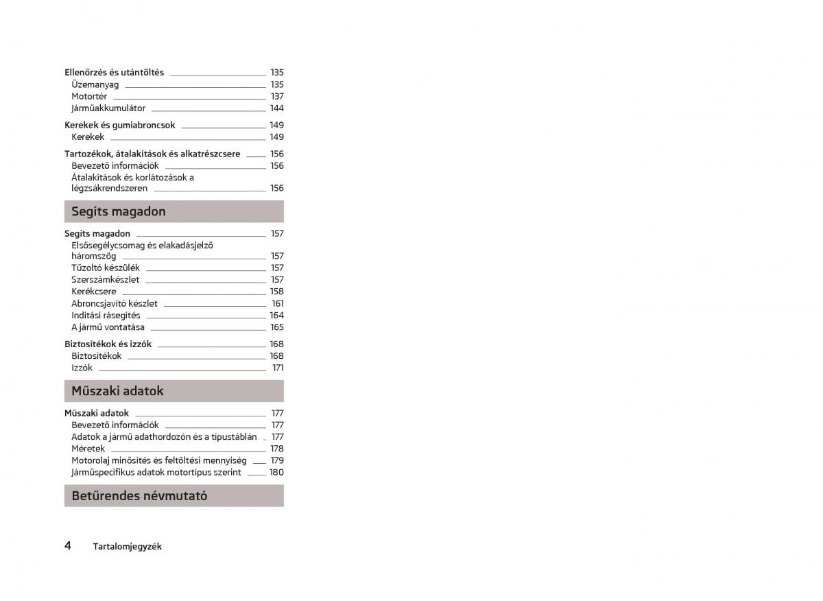 Skoda Fabia II 2 Kezelesi utmutato / page 6