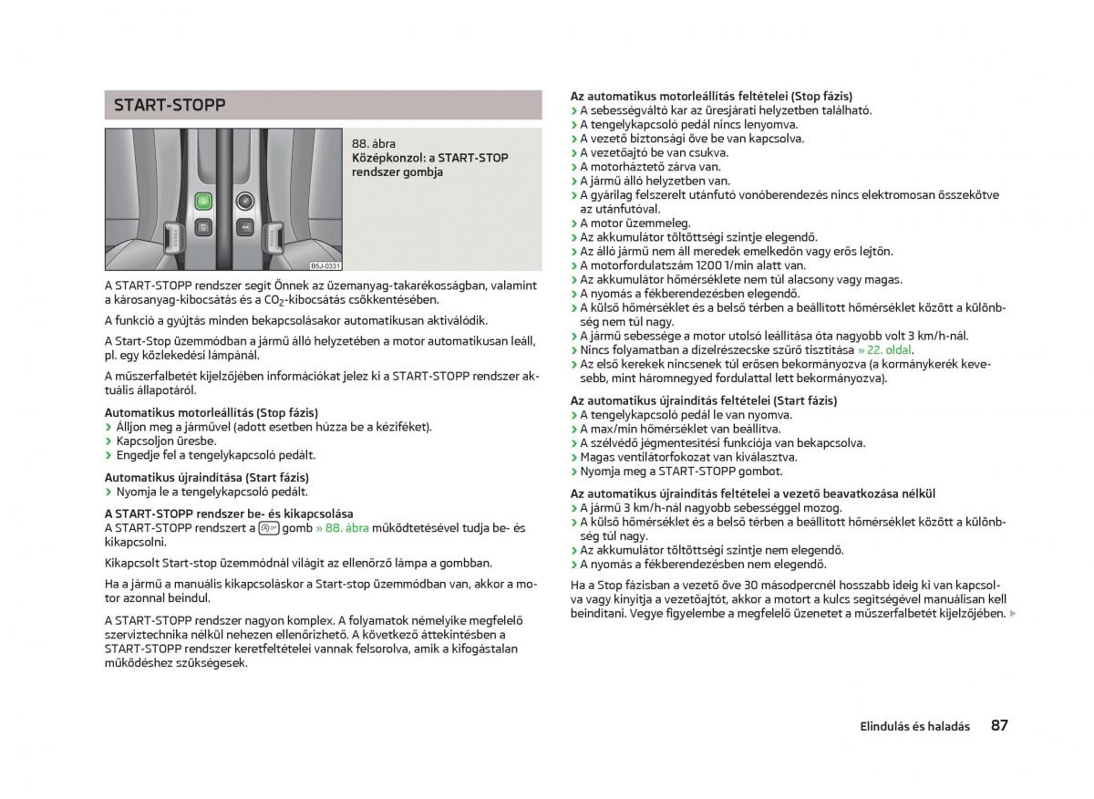 Skoda Fabia II 2 Kezelesi utmutato / page 89