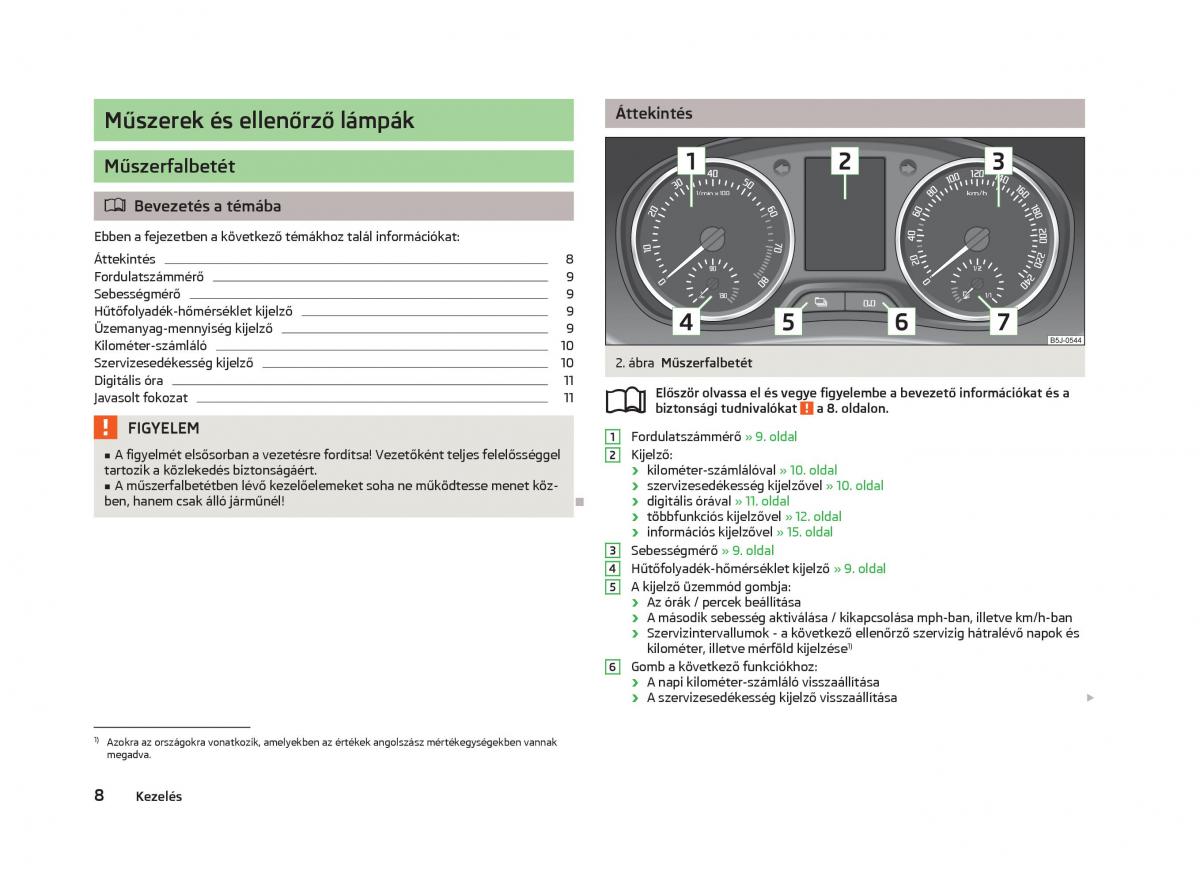 Skoda Fabia II 2 Kezelesi utmutato / page 10