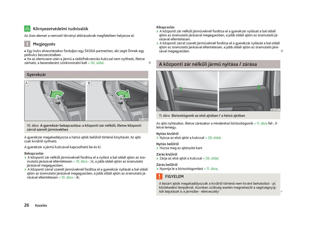  Skoda Fabia Skoda Fabia II 2 Kezelesi utmutato / page 28