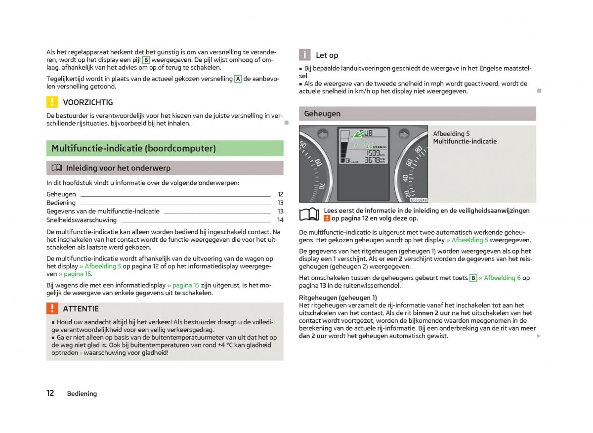 Skoda Fabia II 2 handleiding / page 14