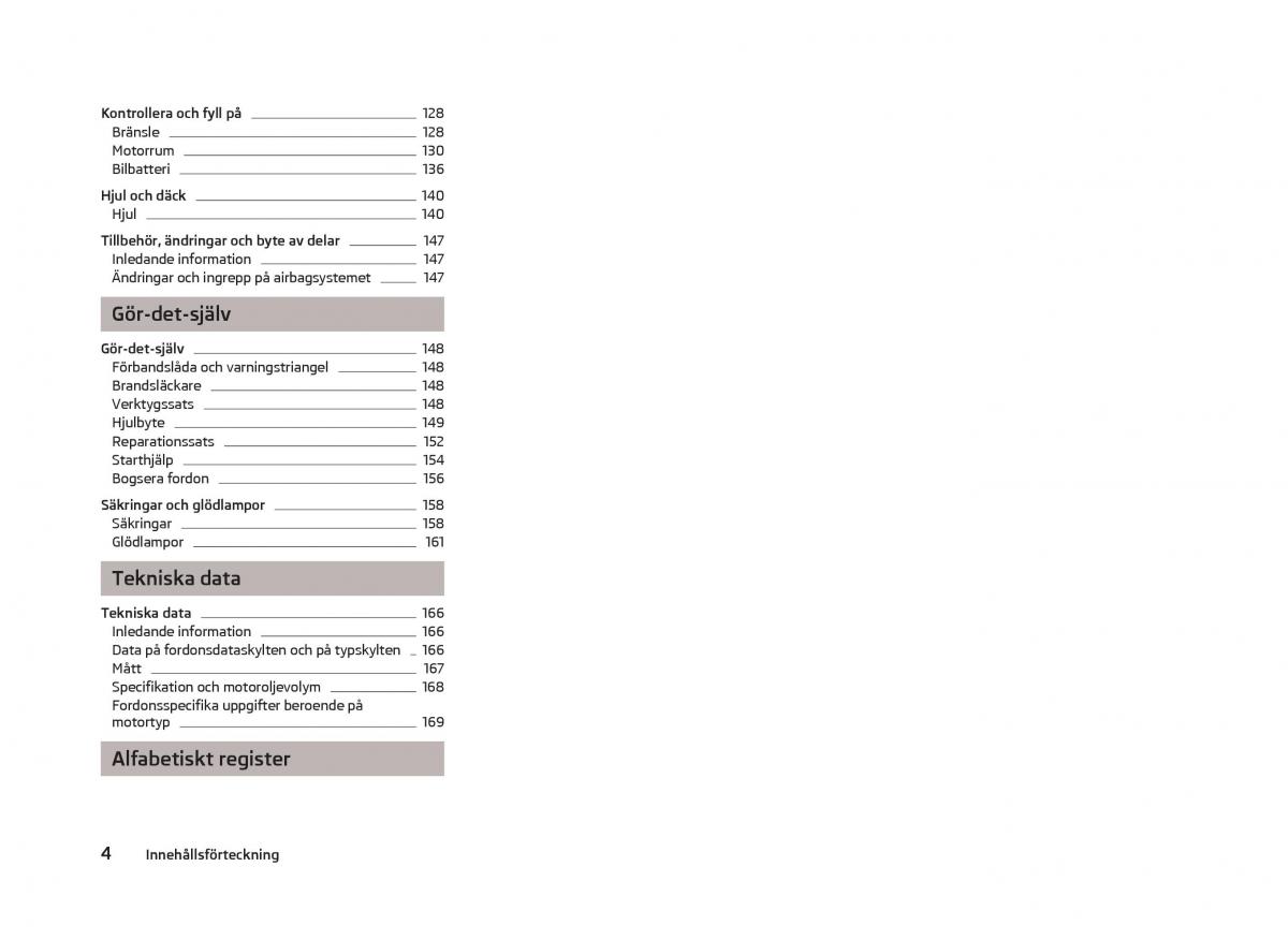 Skoda Fabia II 2 instruktionsbok / page 6