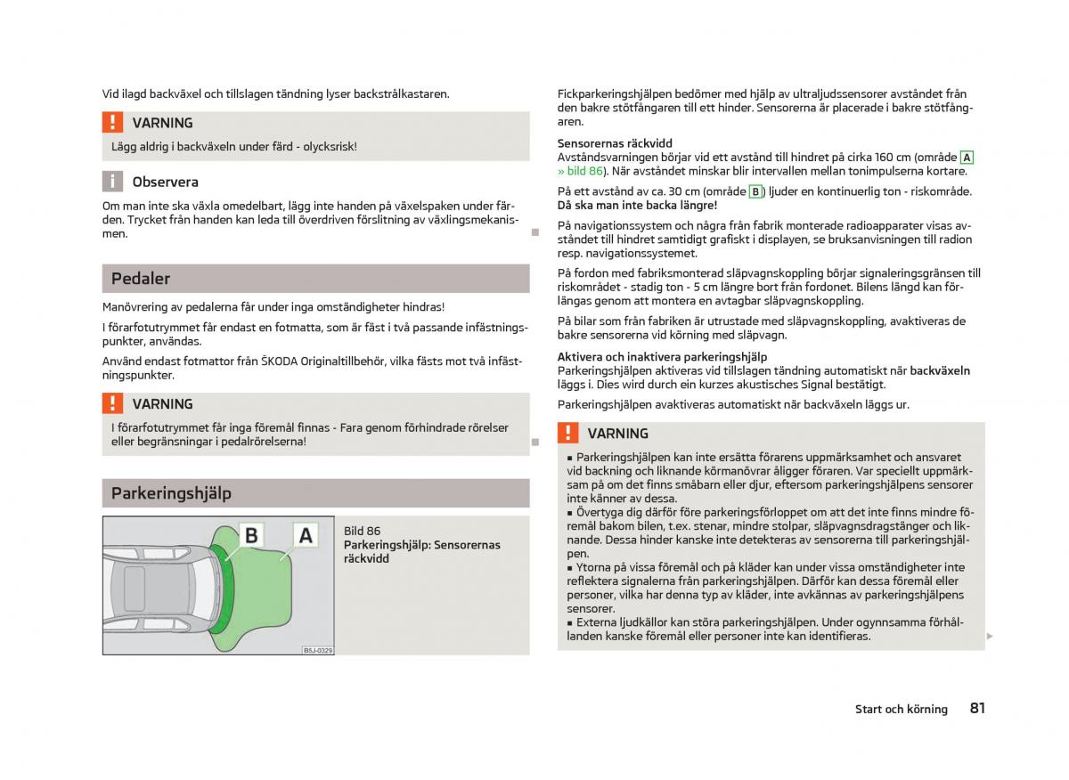 Skoda Fabia II 2 instruktionsbok / page 83