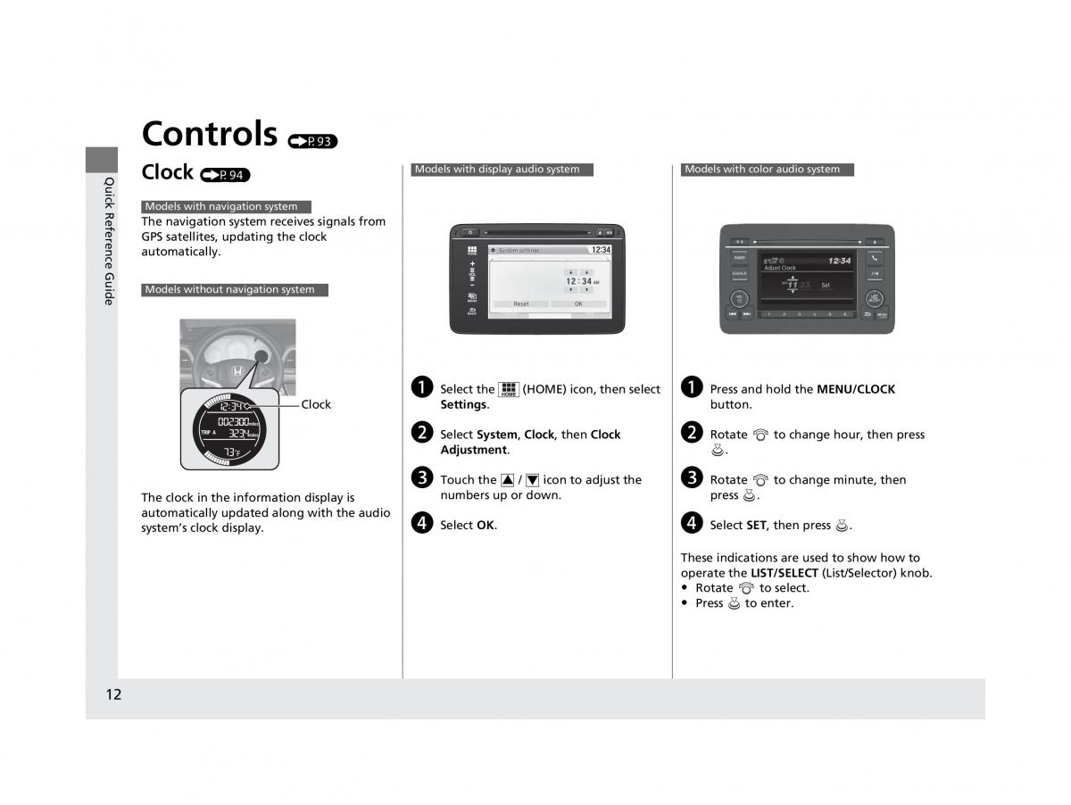 Honda HR V II 2 owners manual / page 13