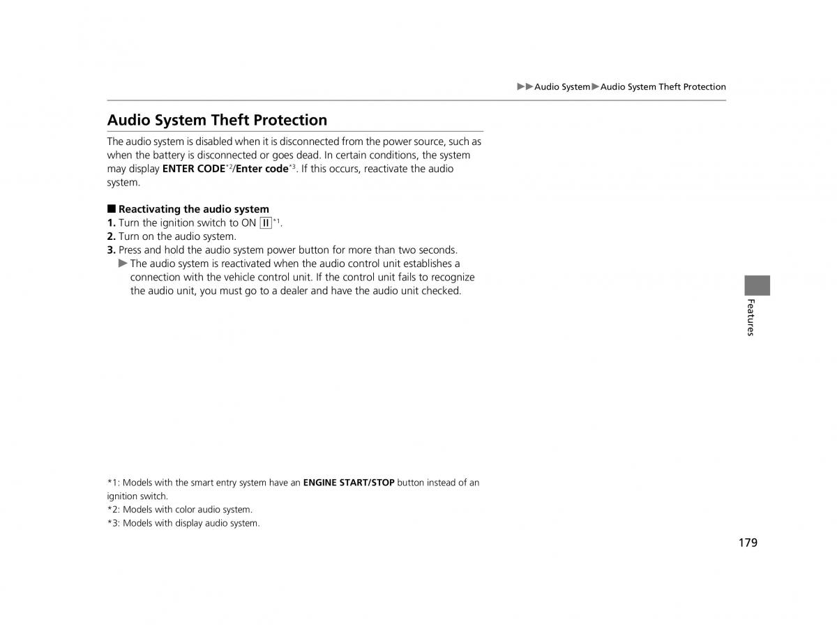 Honda HR V II 2 owners manual / page 180
