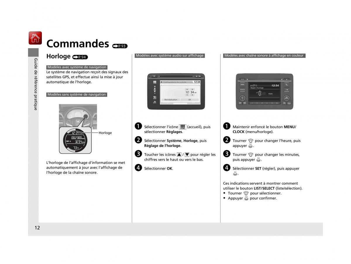 Honda HR V II 2 manuel du proprietaire / page 13