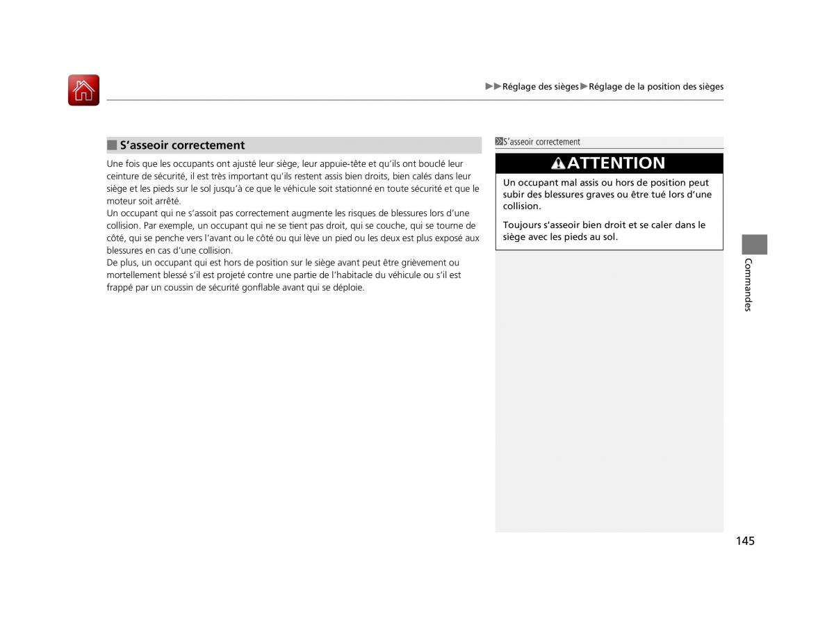 Honda HR V II 2 manuel du proprietaire / page 146