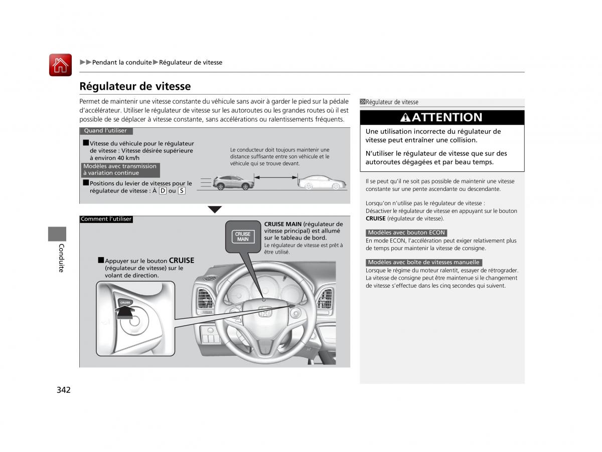 instrukcja obsługi Honda HR V Honda HR V II 2 manuel du proprietaire / page 343