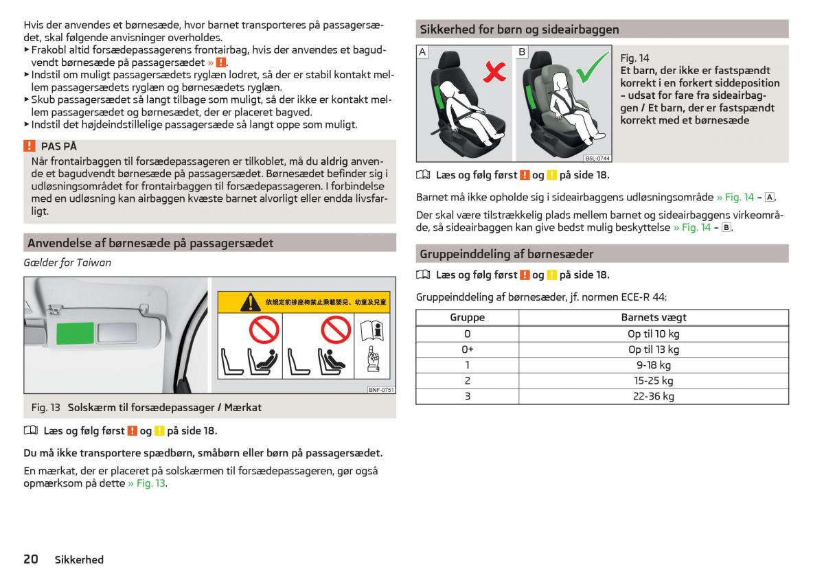 manual Skoda Citigo Skoda Citigo Bilens instruktionsbog / page 22