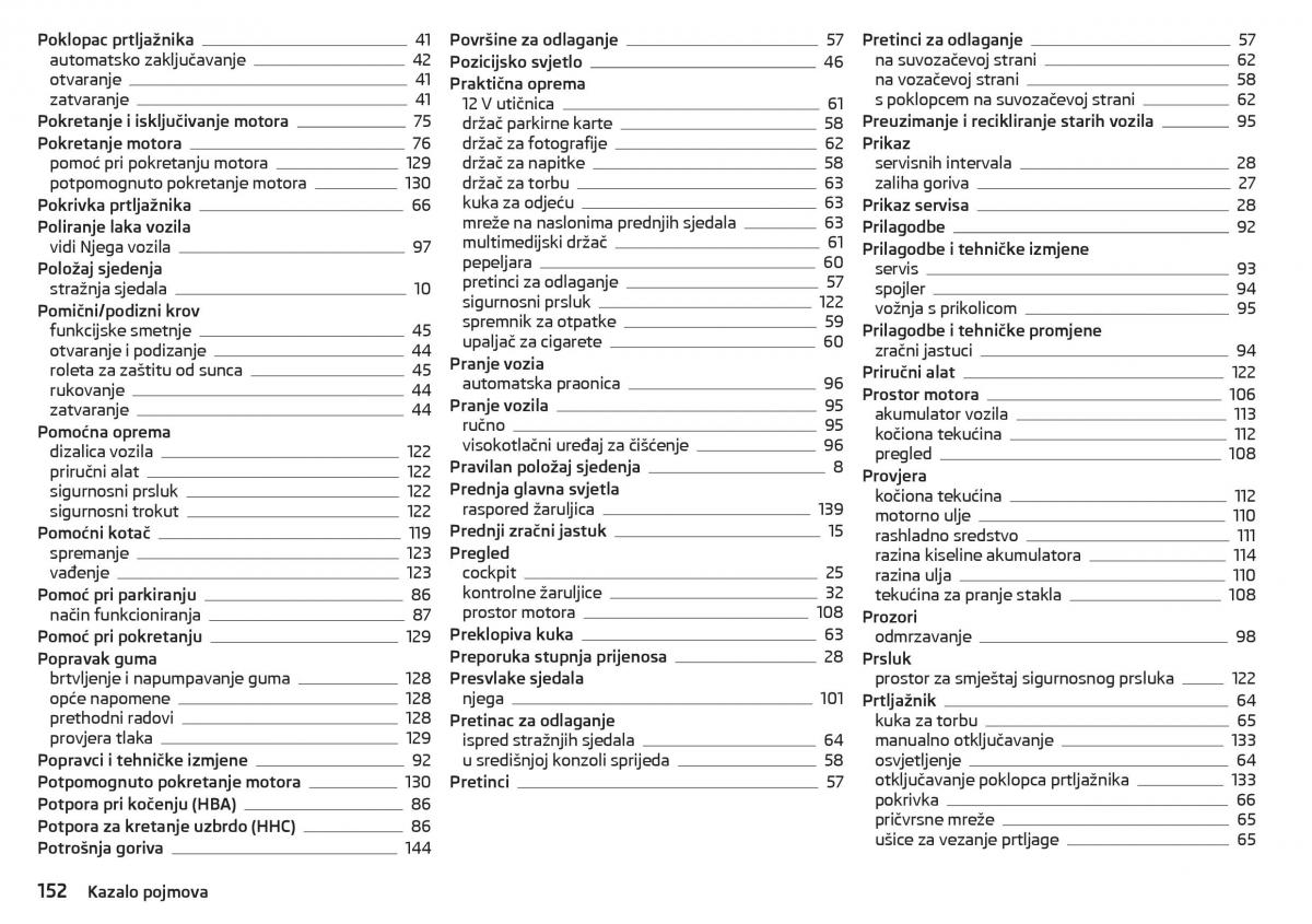 Skoda Citigo vlasnicko uputstvo / page 154
