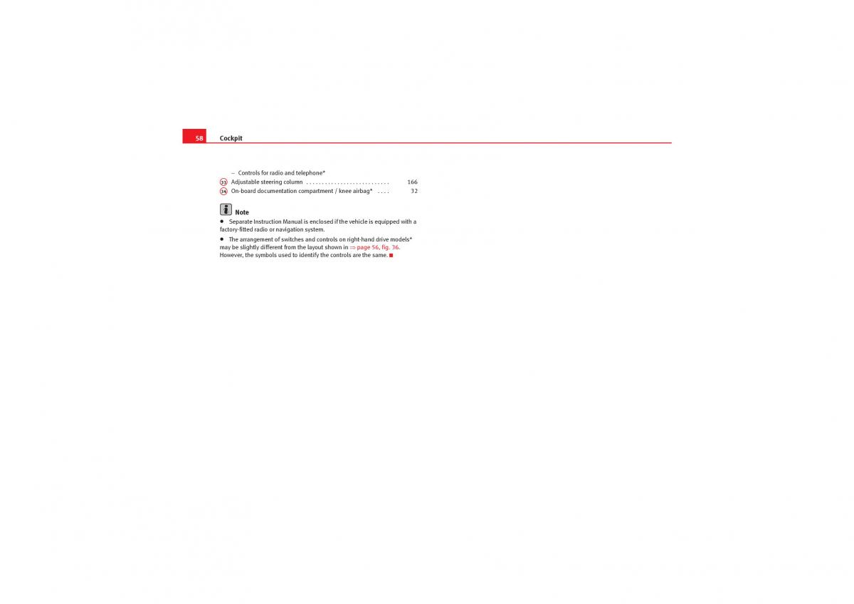 Seat Exeo owners manual / page 60