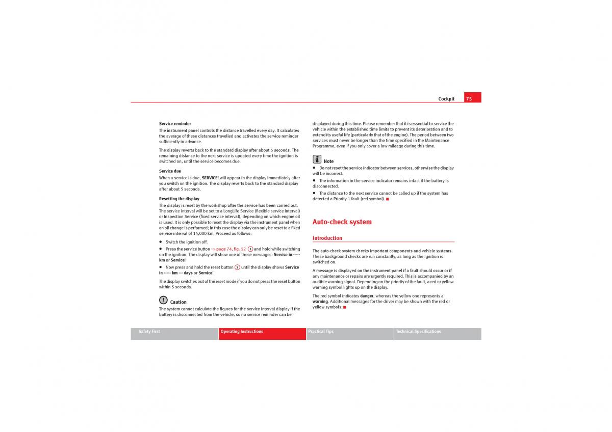 instrukcja obsługi Seat Exeo Seat Exeo owners manual / page 77