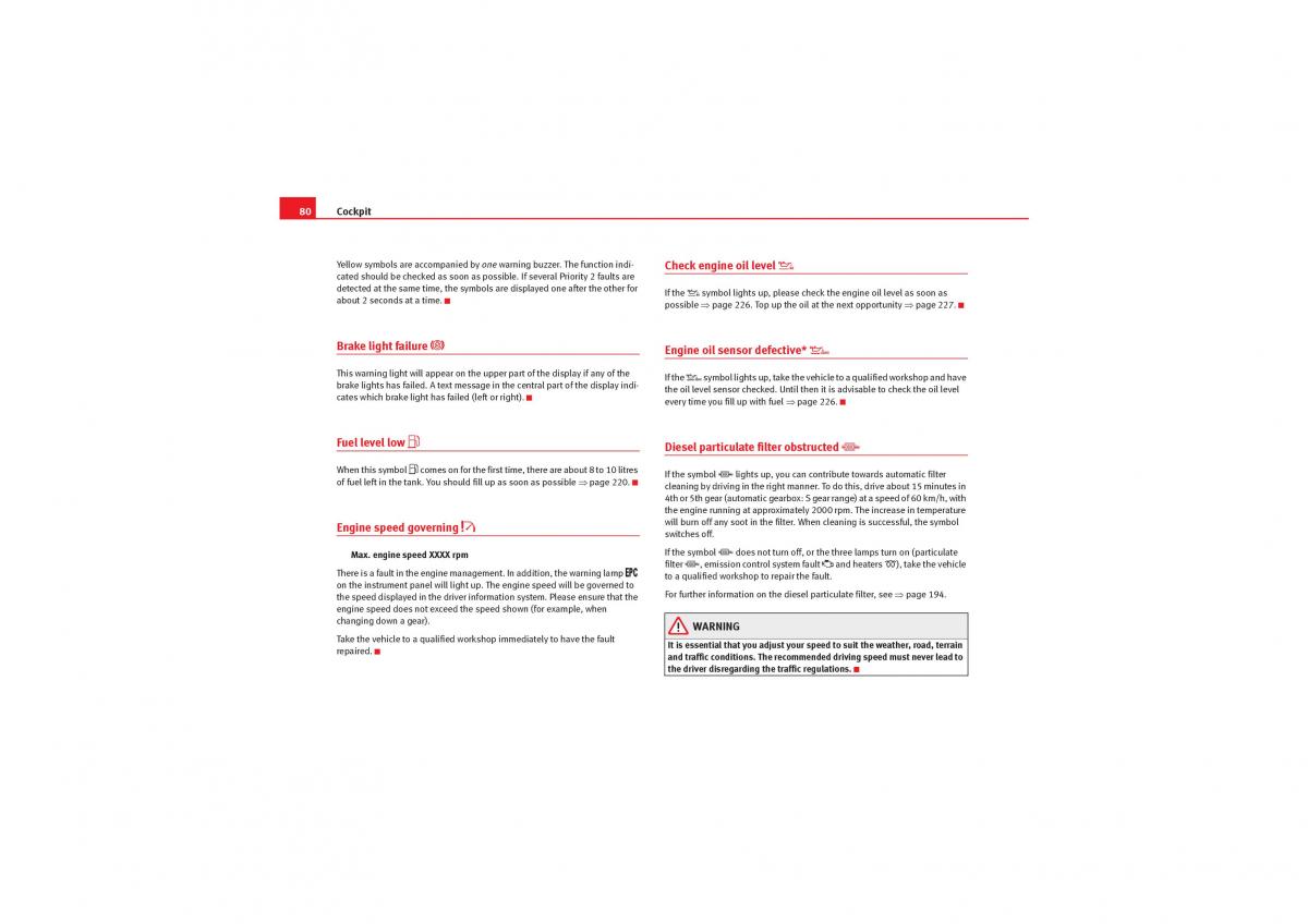 Seat Exeo owners manual / page 82