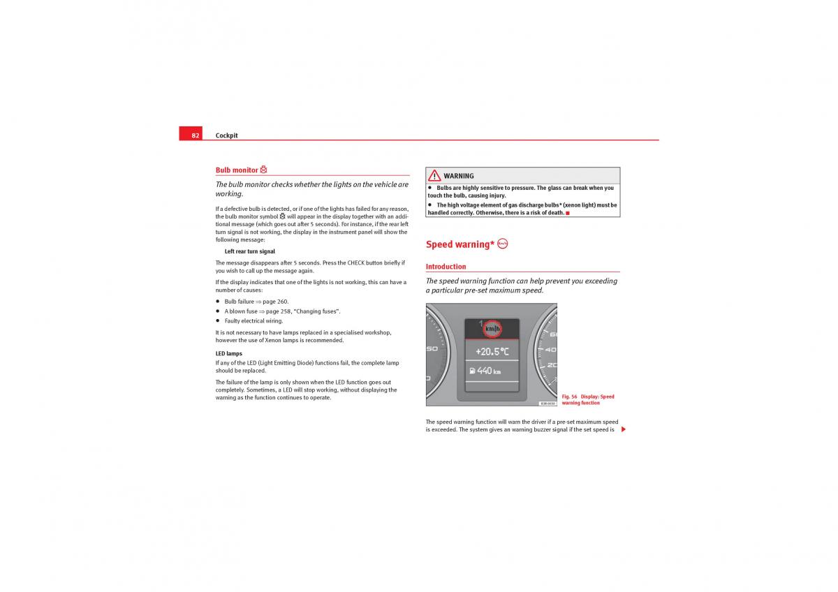 Seat Exeo owners manual / page 84