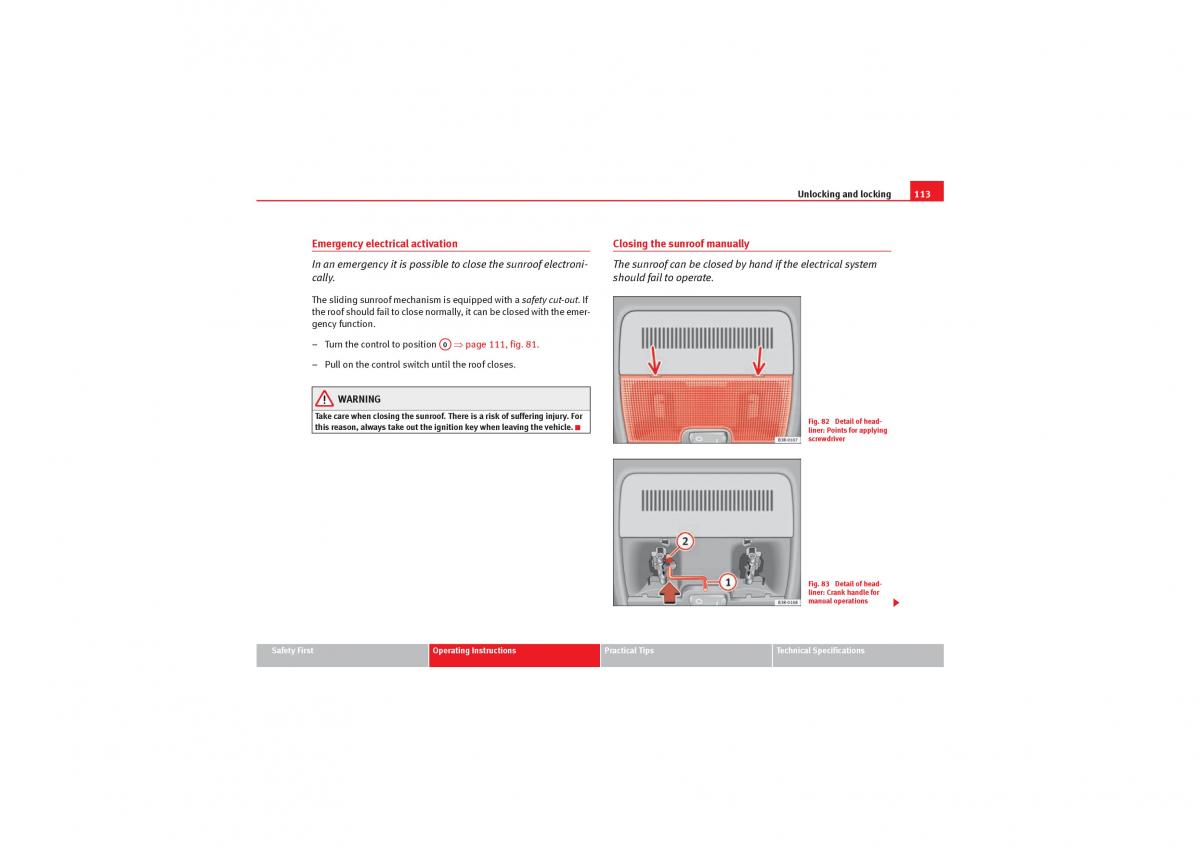Seat Exeo owners manual / page 115