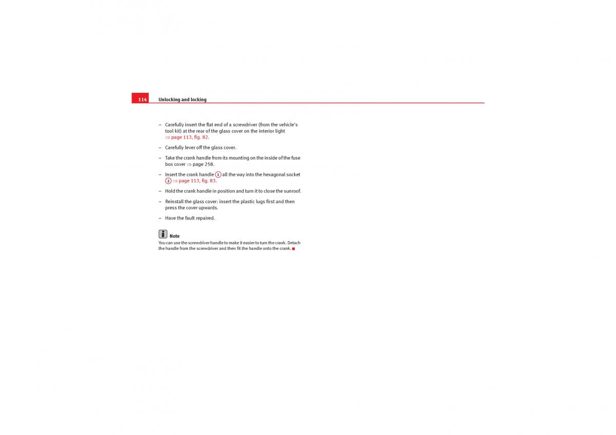 Seat Exeo owners manual / page 116