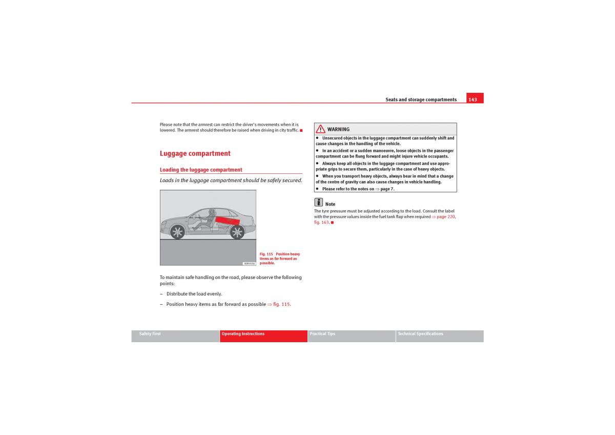 Seat Exeo owners manual / page 145