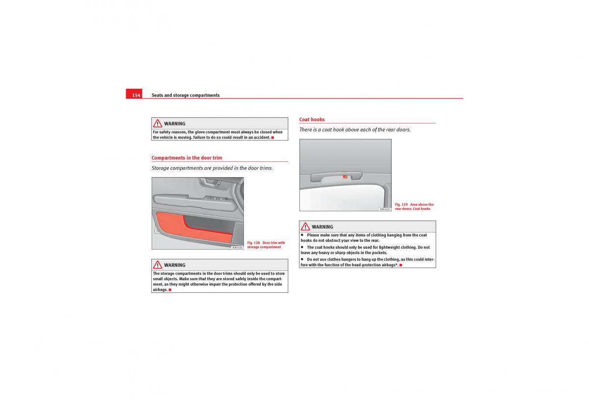 Seat Exeo owners manual / page 156