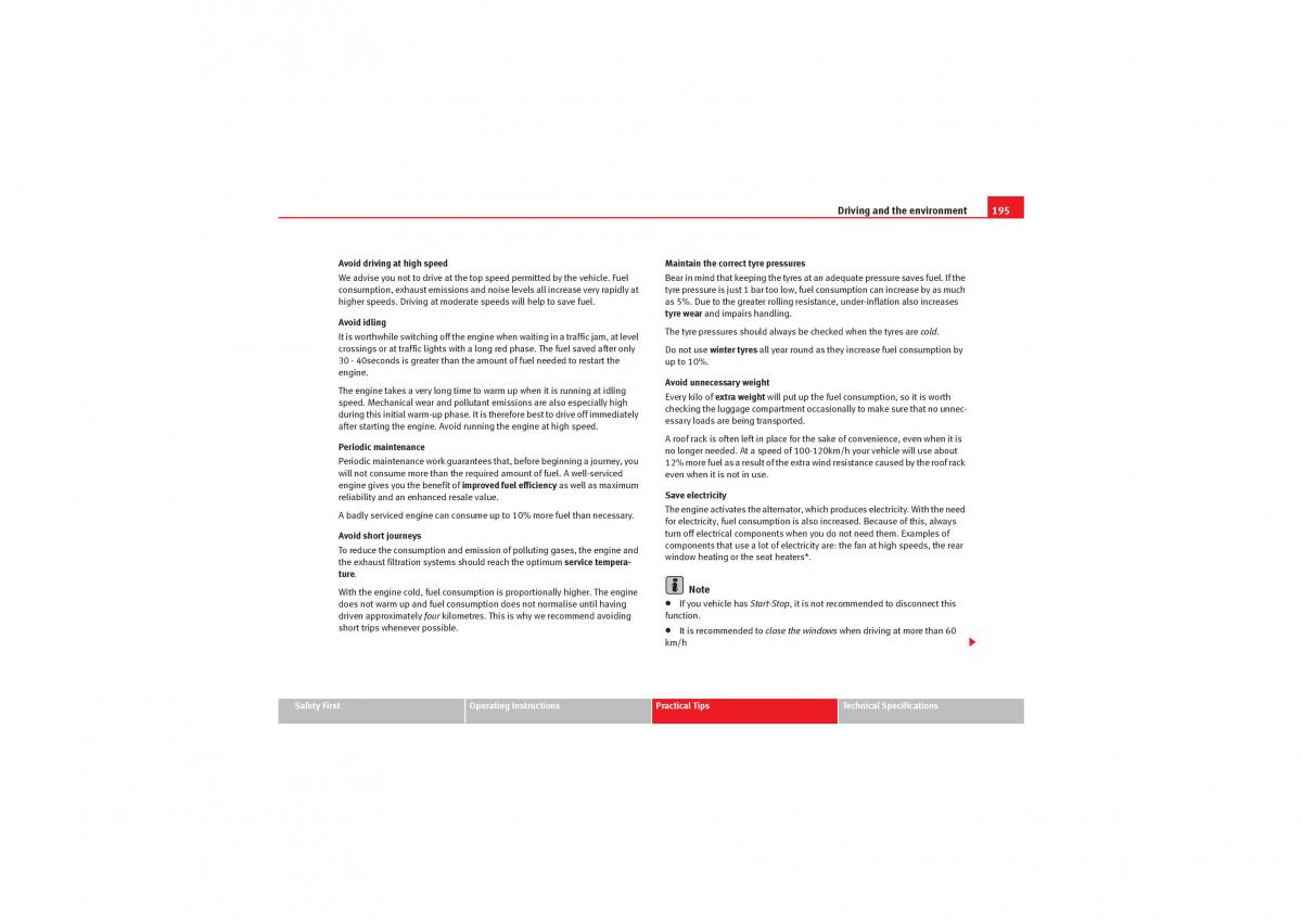 instrukcja obsługi Seat Exeo Seat Exeo owners manual / page 197
