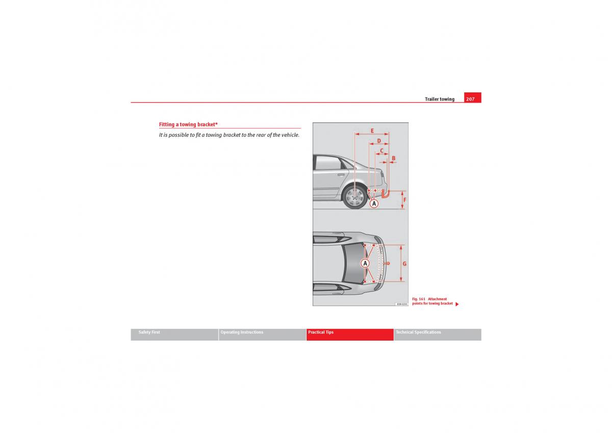 Seat Exeo owners manual / page 209