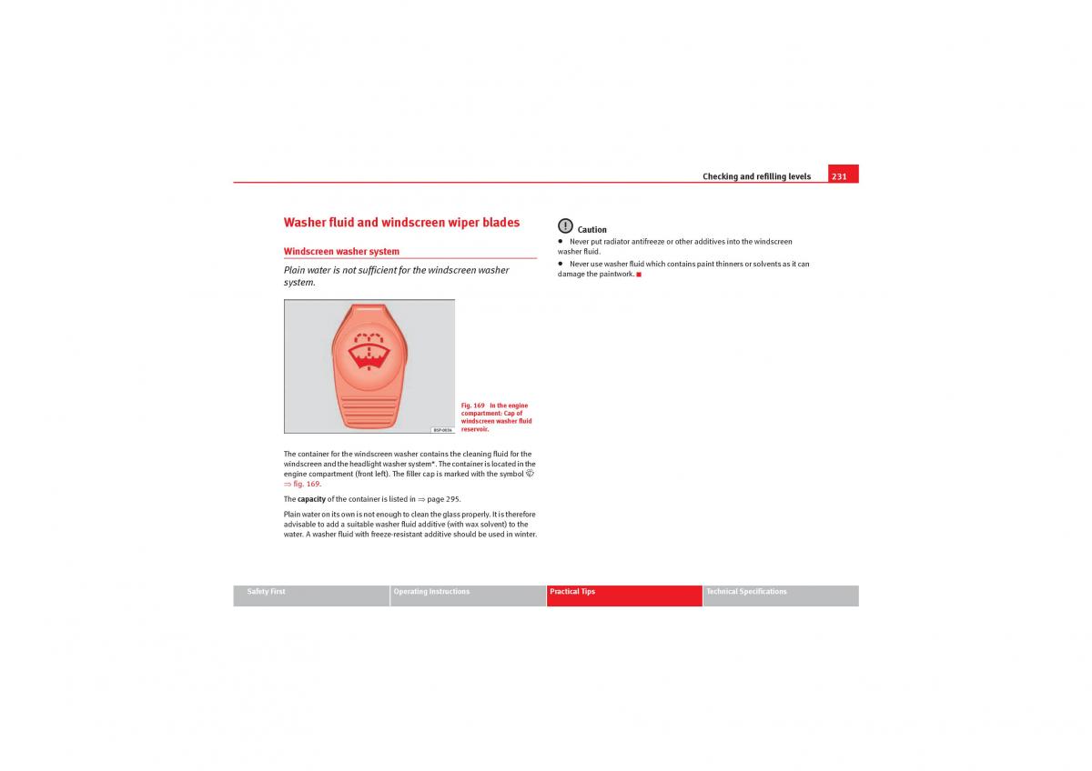 Seat Exeo owners manual / page 233