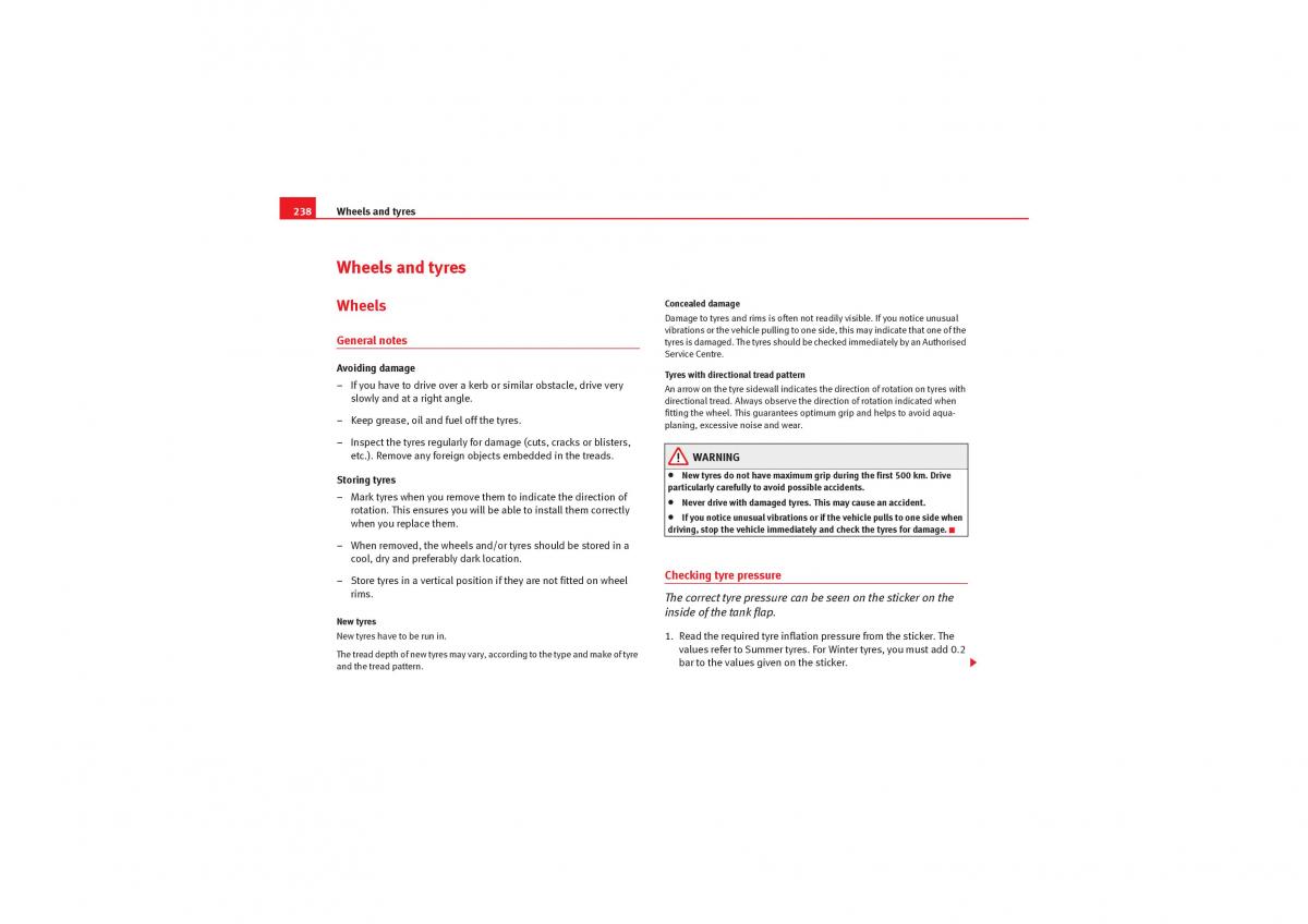Seat Exeo owners manual / page 240