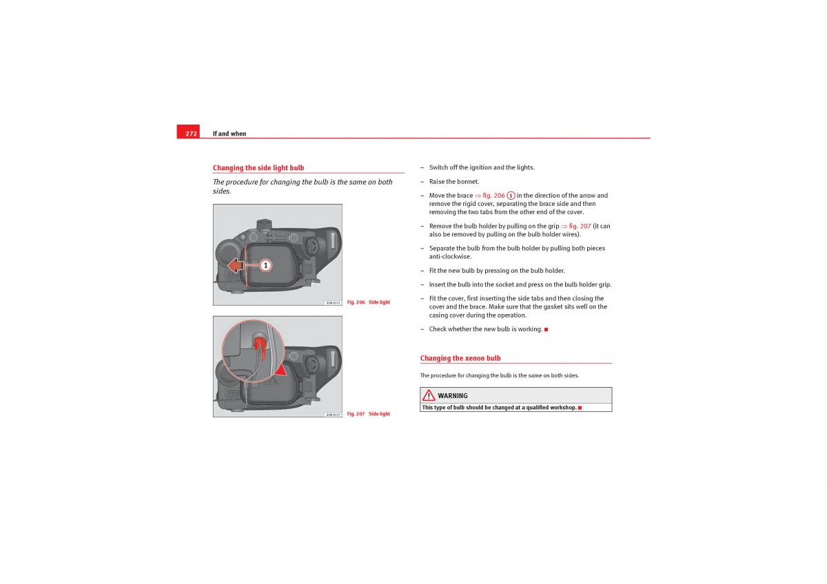 Seat Exeo owners manual / page 274