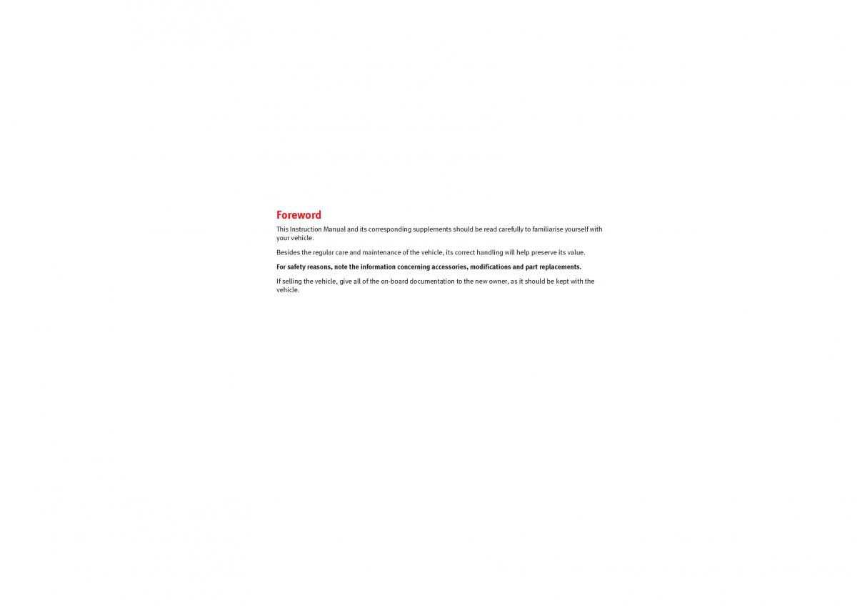 Seat Exeo owners manual / page 3