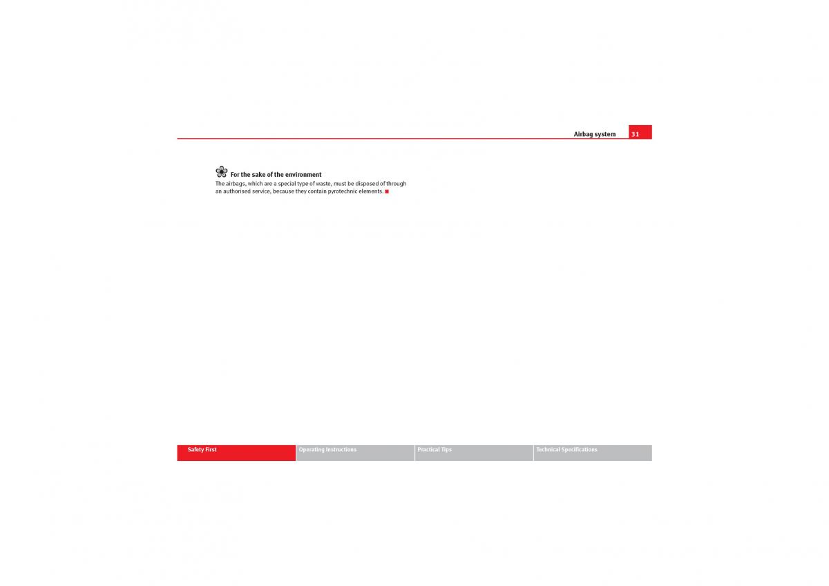 Seat Exeo owners manual / page 33