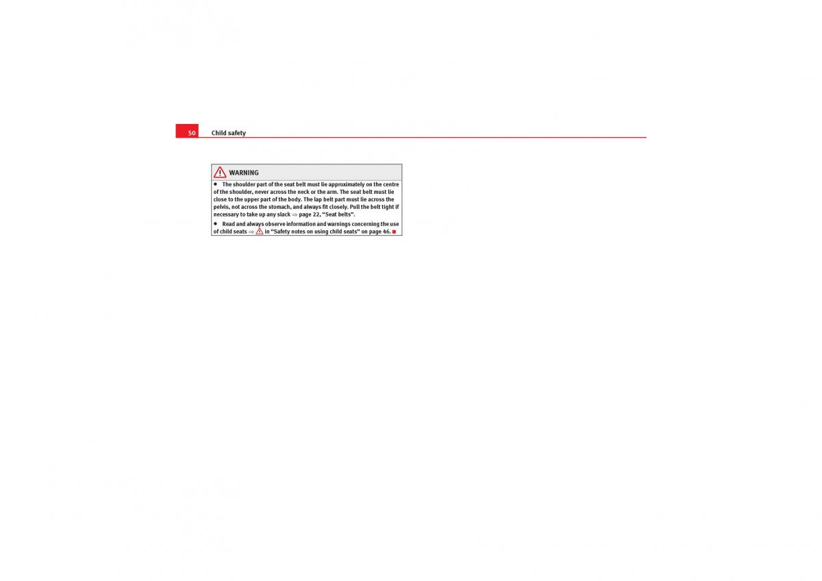 Seat Exeo owners manual / page 52