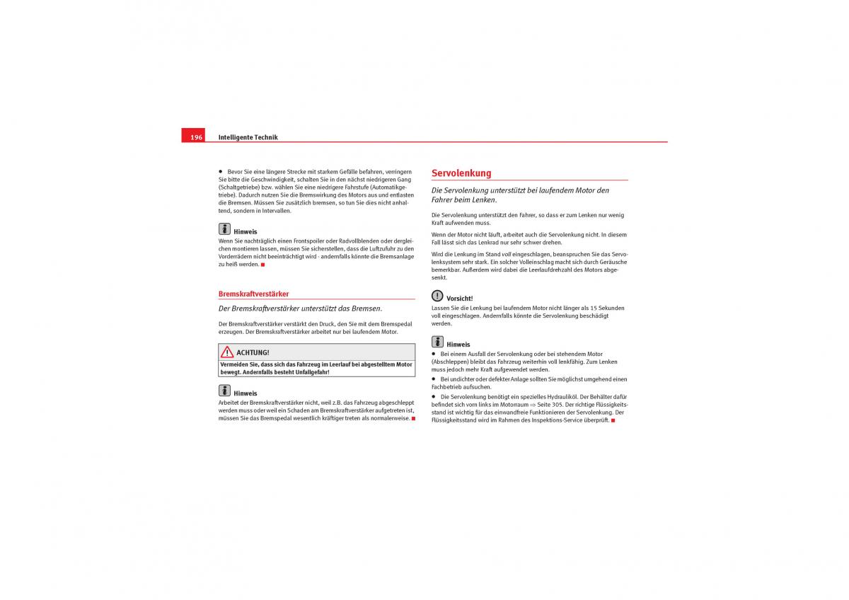 Seat Exeo Handbuch / page 198