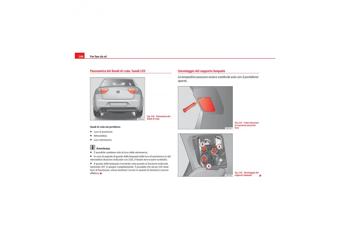 Seat Exeo manuale del proprietario / page 290