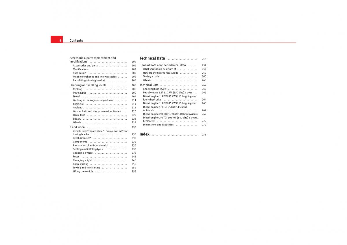 Seat Alhambra I 1 owners manual / page 6