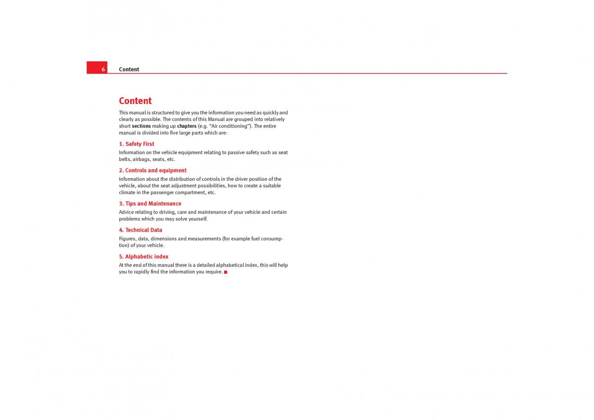 Seat Alhambra I 1 owners manual / page 8