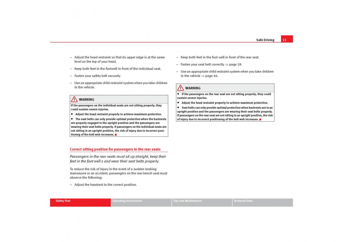 Seat Alhambra I 1 owners manual / page 15