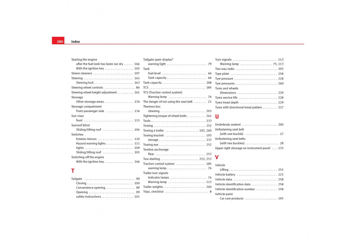 Seat Alhambra I 1 owners manual / page 282