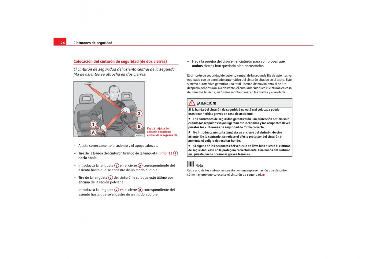 Seat Alhambra I 1 manual del propietario / page 28