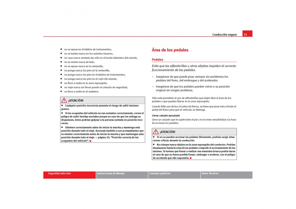 Seat Cordoba II 2 manual del propietario / page 17