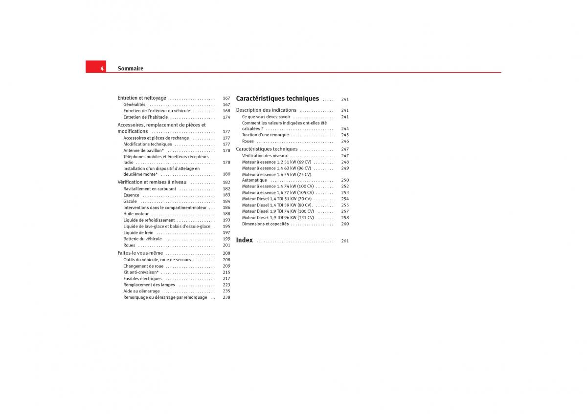 Seat Cordoba II 2 manuel du proprietaire / page 6